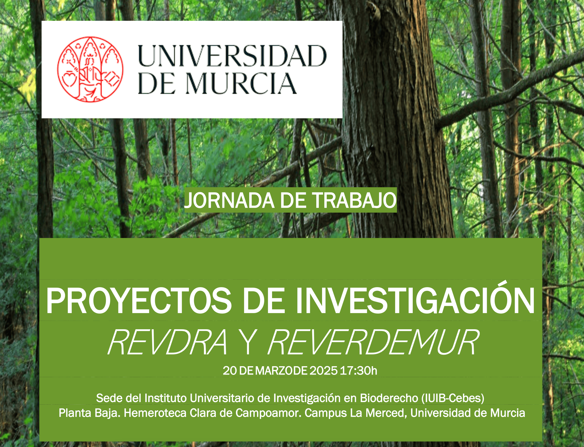 Avance en el procedimiento de elaboración de la Estrategia de la Infraestructura Verde y de la Conectividad de la CARM. Especial análisis de la problemática competencial de la restauración ecológica.